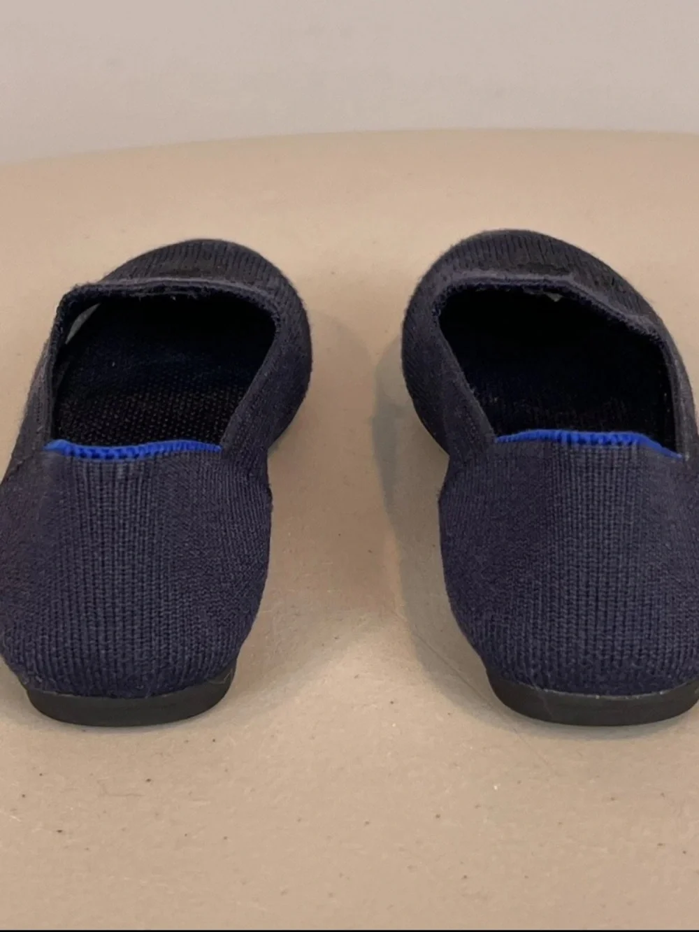 Rothy's Kids Navy Slip-On Loafers with Blue Trim